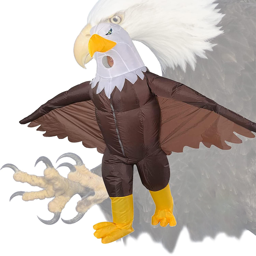Costumes - 2026 Halloween Adult Inflatable Bald Eagle