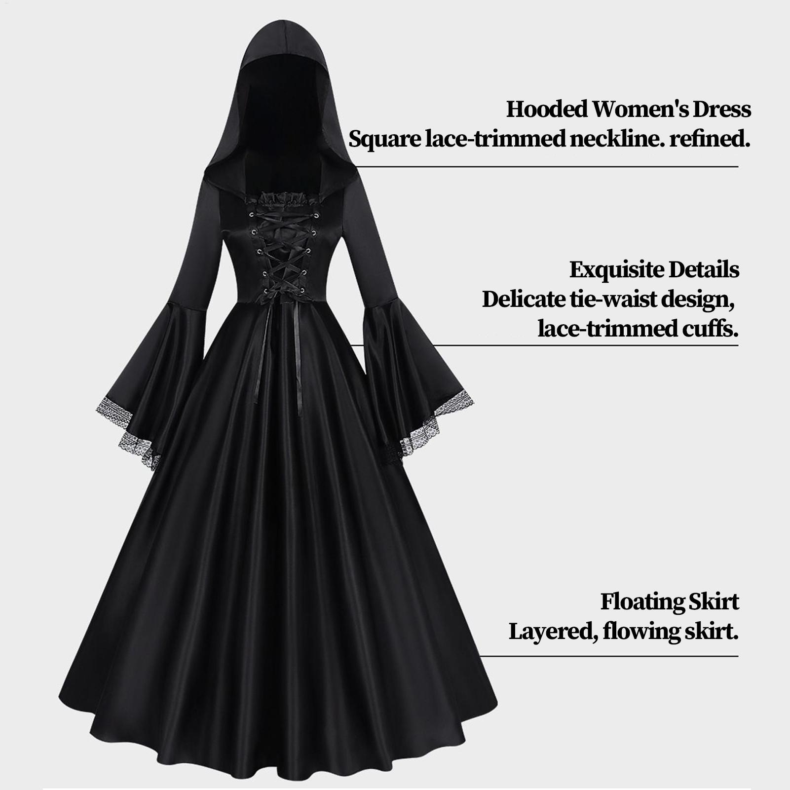 Halloween Witch Costume Mediev - Medieval Renaissance Dress Women review and price