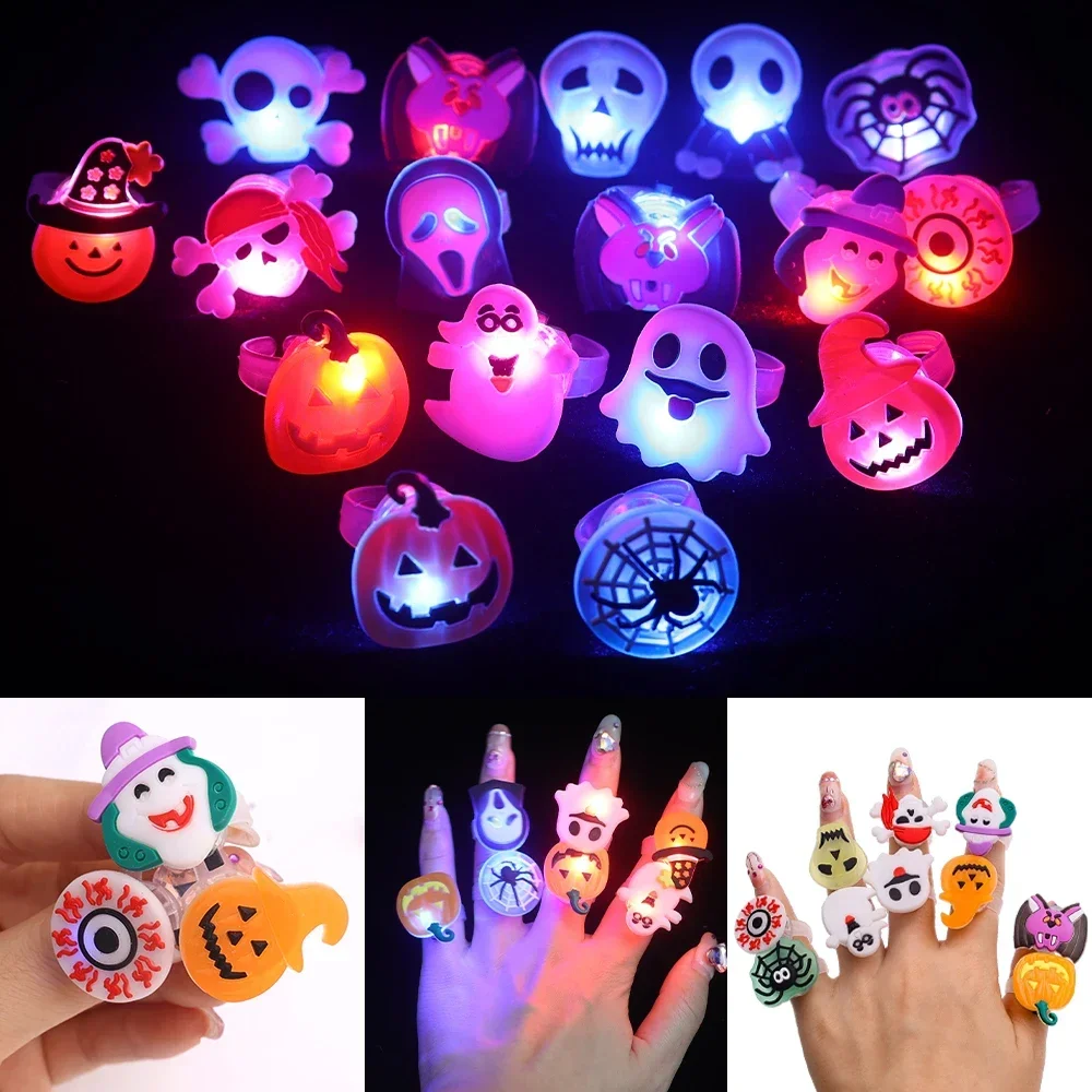 Halloween Luminous Rings Creat - Glow In The Dark Party Glasses review and price