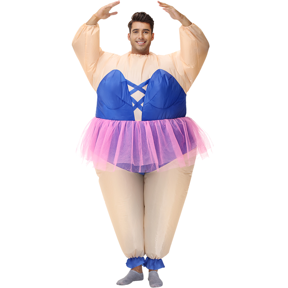 Hot Adult Blue Purple Ballet D - Inflatable Dinosaur Costume Adult review and price