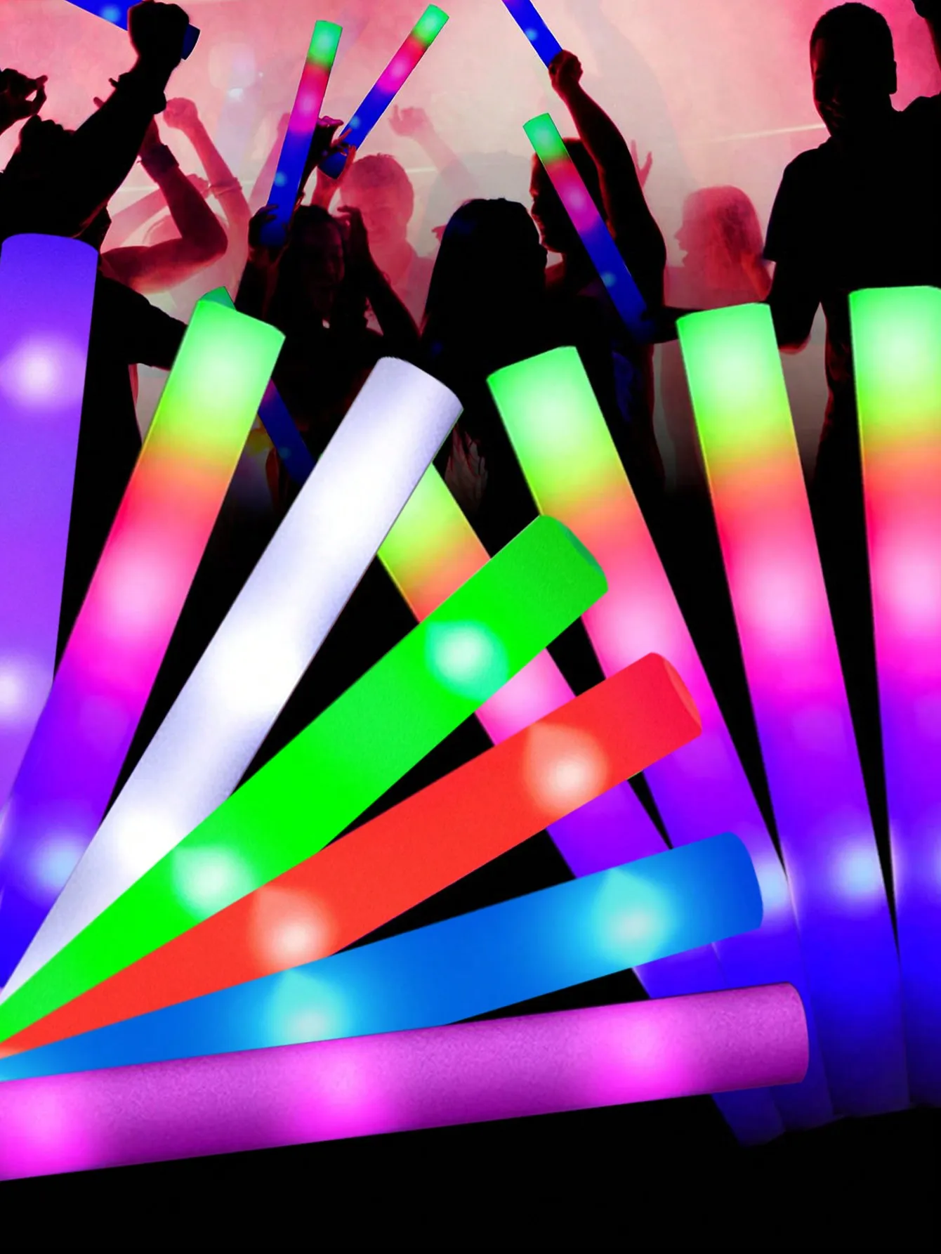 20/30pcs LED Foam Glow Sticks  - Flashing Led Foam Sticks Party review and price