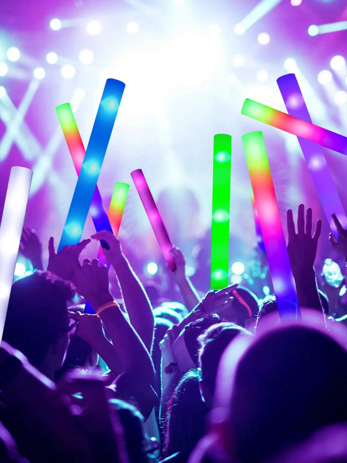 20/30pcs LED Foam Glow Sticks  - Flashing Led Foam Sticks Party review and price