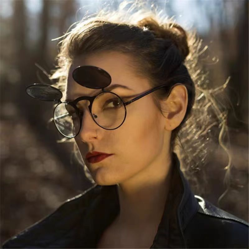 Retro Steampunk Red Round Sung - Glow In The Dark Party Glasses review and price