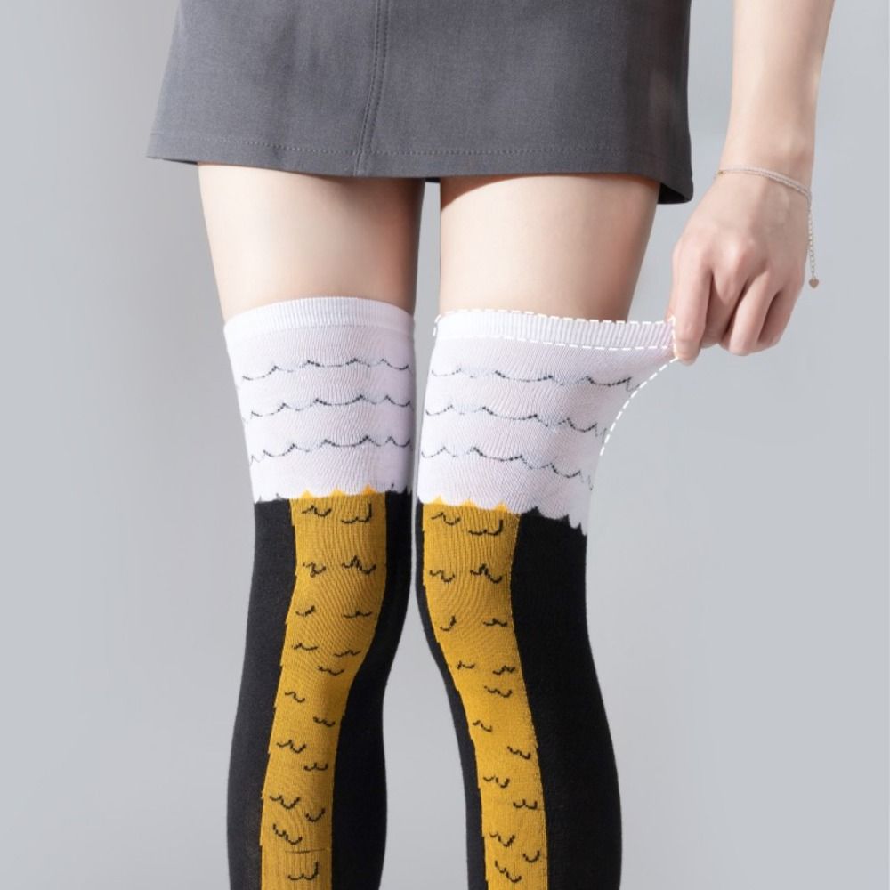 Novelty Cotton High Tube Chick - Funny Chicken Leg Socks review and price