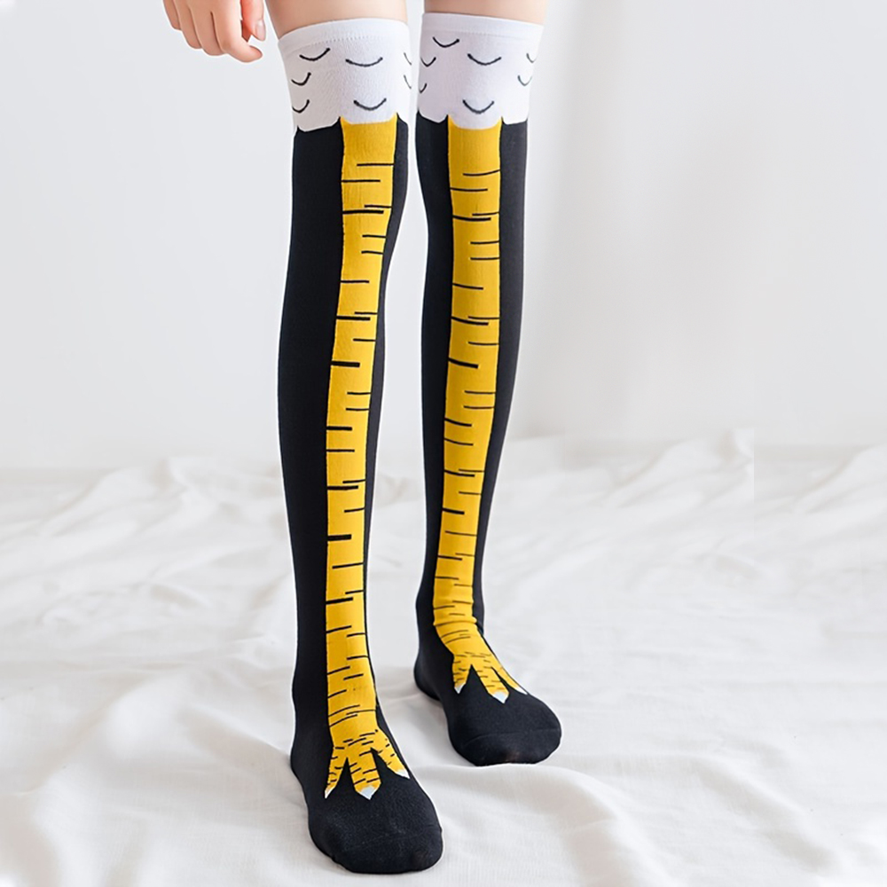 1 Pairs Women Knee High Socks  - Funny Chicken Leg Socks review and price