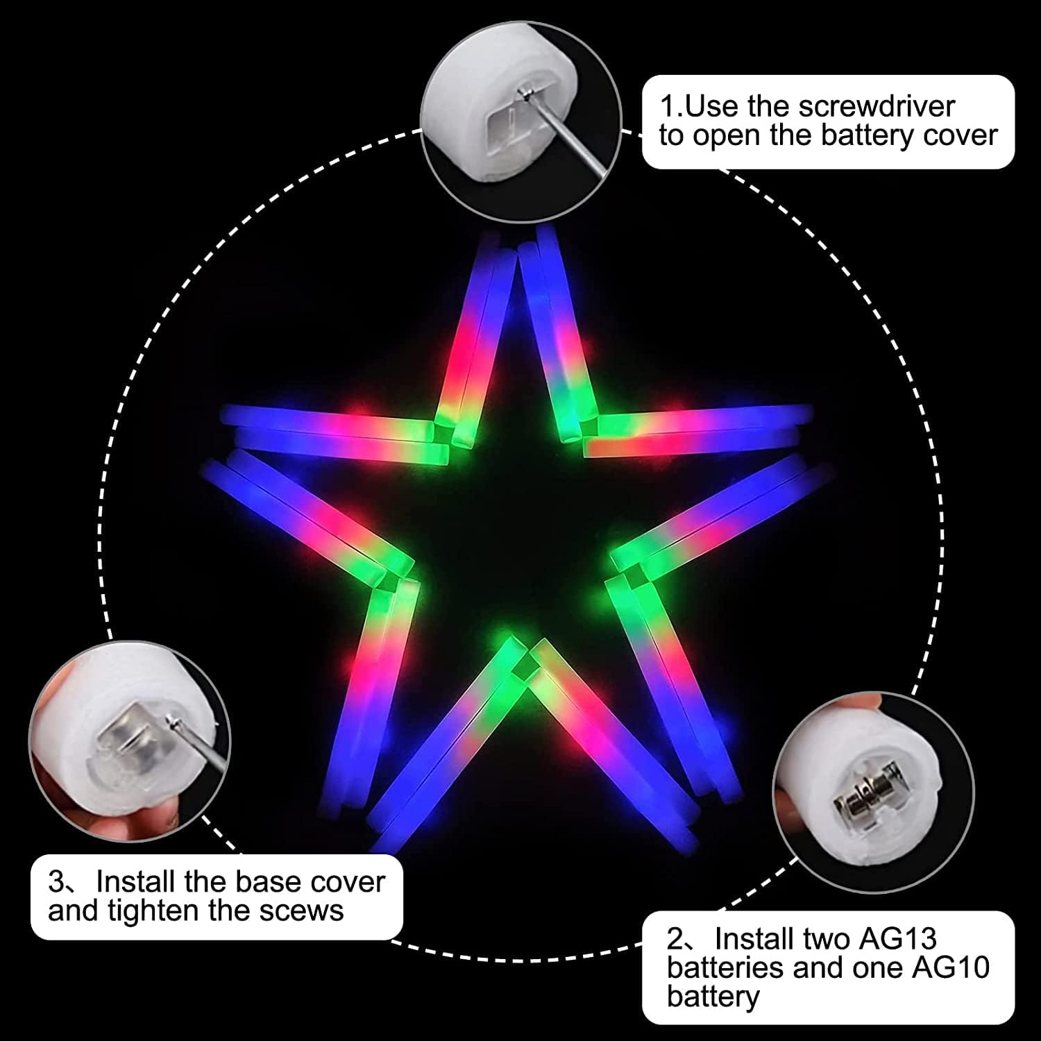 102Pcs LED Foam Sticks Cheer T - Flashing Led Foam Sticks Party review and price