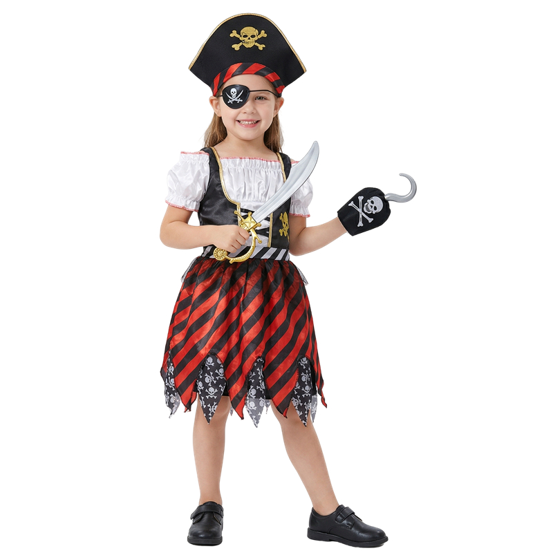 Girls Pirate Costume Set Carib - Spiderman Jumpsuit Kids review and price